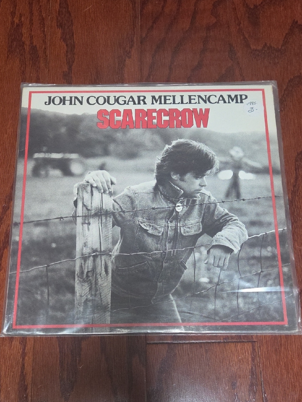 John Cougar Mellencamp "Scarecrow" Vintage Album - Black, Red